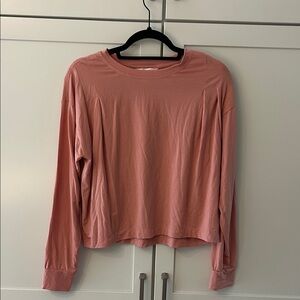 Athleta Dusty Rose Long Sleeve Top